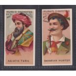 Cigarette cards, Murai Bros., World's Smokers, two cards, Asiatic Turk & Bavarian Hunter (gd) (2)
