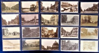 Postcards, an RP selection of 20 London Suburbs street scenes, all with transport. Includes, Eltham,