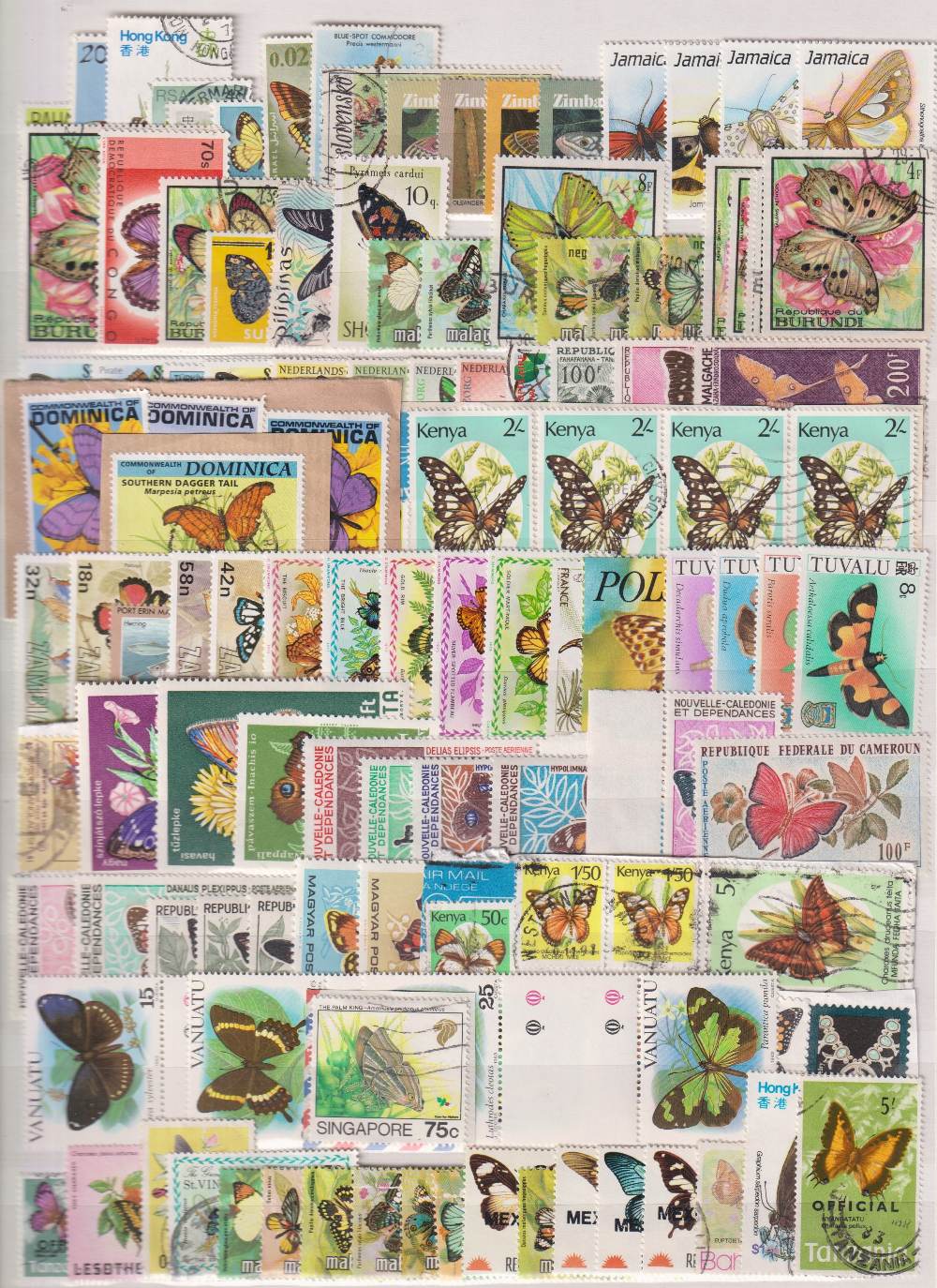 Stamps, All world thematic butterfly collection, mint and used, includes Grenada, Gambia, - Image 3 of 6