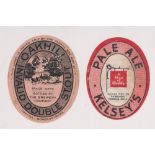 Beer labels, Oakhill Brewery Co, Somersetshire, Invalid Double Stout, vertical oval, approx. 84mm