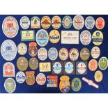 Beer labels, a mixed age, shape, and selection of approx. 190 labels, many showing contents