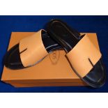 Tod's, ladies camel sandals with toe post US size 6.5 (Europe 37) with protective bag and box.