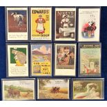 Postcards, Advertising, a selection of 11 product advertising cards inc. Tuck celebrated poster