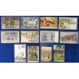 Postcards, a mix of 12 subject cards with performing animals, circus, Gruss Aus etc, inc. Servian