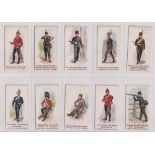 Cigarette cards, W.H. & J. Woods, Types of Volunteers & Yeomanry (set, 25 cards) (gd)