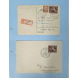 Military, Postal History, WW2, Nazi Germany, 1938-1940 documented collection in modern album of
