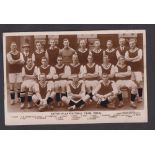 Postcard, Football, Aston Villa 1925-6, sepia team group RP by Adams & Co. (slight toning, vg) (1)