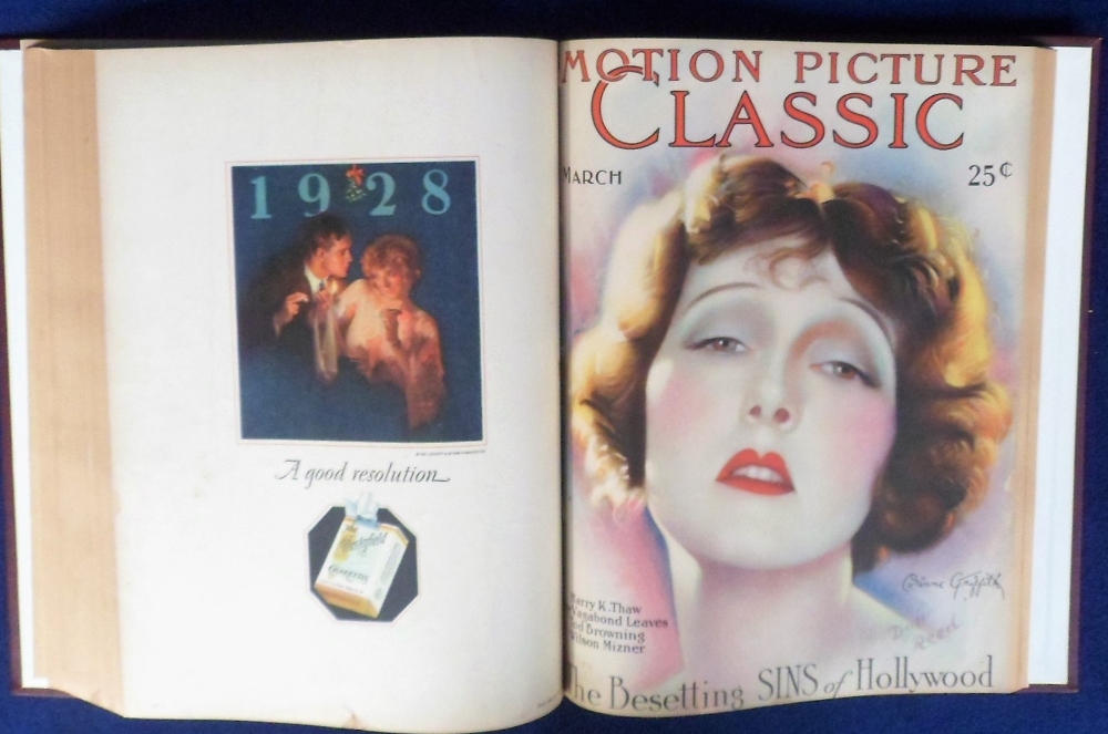 Books, Motion Picture Classic 1927/28 (beautiful colour covers and advertisements) (gd), sold - Image 3 of 3