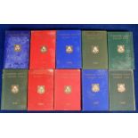 Cricket Annuals, Yorkshire County Cricket Club, 10 Annual Yearbooks, 1920, 1922, 1923, 1924, 1925,