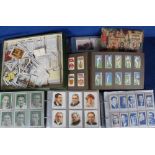 Cigarette cards, a collection of cards in albums & loose, mostly part sets & odds, including many '