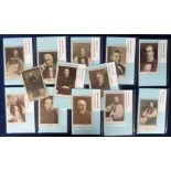 Postcards, 13 cards featuring Bishops, all signed to include the Bishops of Ripon (Carpenter),