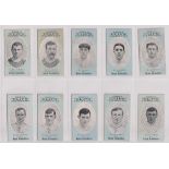 Cigarette cards, Cope's, Noted Footballers (Clips, 282 Subjects), 40 cards, nos 124, 127, 130,