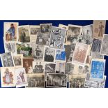 Postcards, Entertainment, a mixed age collection of 38 cards of theatre and circus entertainers,