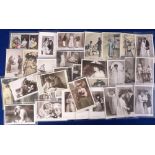 Postcards, Theatre, Ellaline Terriss, a collection of 30+ cards including theatre scenes, in