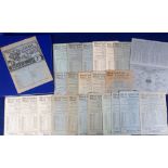 Football programmes, Millwall FC, 1945/46, 24 home programmes including Arsenal, Chelsea, Derby