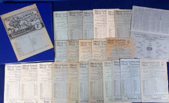 Football programmes, Millwall FC, 1945/46, 24 home programmes including Arsenal, Chelsea, Derby