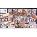 Postcards, Foreign, a selection of Tuck published Oilette World Wide series of 33 cards inc. set