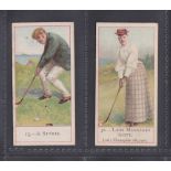 Cigarette card, Cope's, Golfers, two type cards, no 15, A Stymie & no 32 Lady Margaret Scott (gd) (