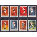 Cigarette cards, USA, The Khedivial Co, Prize Fight Series No 101 (Boxers), 23 different cards