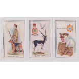 Cigarette cards, Robinson & Sons, Regimental Mascots, 3 cards, nos 1, 5 & 25 (gen gd) (3)