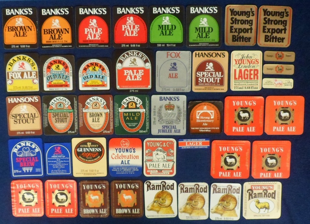 Beer labels, a mixed age, shape, and selection of approx. 190 labels, many showing contents - Bild 4 aus 5