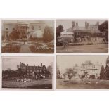 Postcards, Country Houses, a country house selection of approx. 152 cards in 2 modern albums, mostly