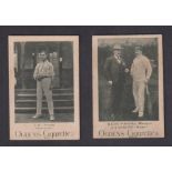 Cigarette cards, Ogden's, Cricketers & Sportsmen, two cards, both Cricket, Major Wardell (Manager)