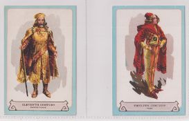 Trade cards, English & Scottish CWS, Period Costumes, 'P' size (set, 10 cards), a mechanical