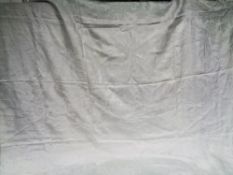 Ephemera, Queen Victoria, a white Damask tablecloth from Osborne House on the Isle of Wight from the