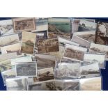 Postcards, Piers, a good UK pier collection of approx. 52 cards, featuring RPs of Hastings pier fire