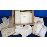 Deeds and Documents, Worcestershire, approx 60 vellum items, 1755-1909, but mainly 19thC, all