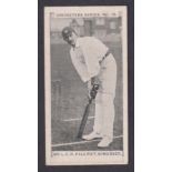 Cigarette card, Gabriel, Cricketers Series, type card, no 19 Mr. L.C.H. Palairet, Somerset (gd) (1)