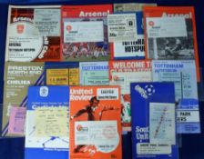 Football programmes all with match tickets, 12 programmes all with match tickets, Arsenal v