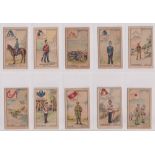 Cigarette cards, Siam, San Shing Tobacco Co, Siamese Soldiers ref. S071-675, backs inscribed '