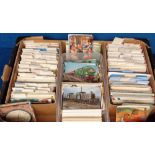 Postcards, a collection of approx. 1500 modern cards, subjects include airlines, glamour, cats,