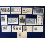 Postcards, Military, Boer War, selection, 14 cards, Boer Leaders, inc. De Wet, Botha, Delarey,