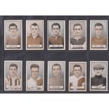 Cigarette cards, Gallaher, Famous Footballers (Green Back) (set, 100 cards) (gd)
