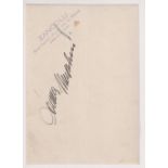 Autograph, Fascist Italy, Donna Rachele Mussolini, a b/w photo card showing Mussolini's second wife,