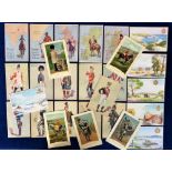 Postcards, Military, a mix of approx. 27 cards, inc. 5 from the National series nos. 1884 and 1885
