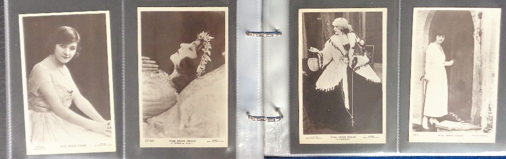 Postcards, Theatre, a collection of approx. 186 mainly RPs of Edwardian female actresses in 2 modern - Image 3 of 6