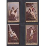 Cigarette cards, USA, Geo. Young, Actresses - Burdick 537-1, 95mm x 55mm, plain back, 8 different