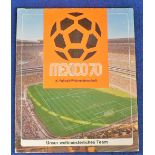 Football trade coin album, Shell, German issue special folder complete with a set of 18 coins