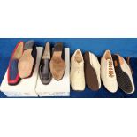 Escada, 4 pairs of Escada ladies shoes to comprise 2 pairs of suede trainers both size 37, unworn, a