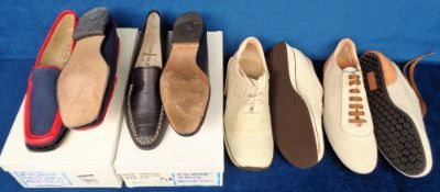 Escada, 4 pairs of Escada ladies shoes to comprise 2 pairs of suede trainers both size 37, unworn, a
