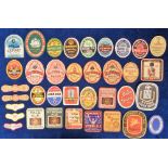 Beer labels, a mixed age, shape, and selection of approx. 200 labels, many showing contents