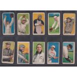 Cigarette cards, USA, ATC Baseball Series, T206, 15 cards, all 'Piedmont 350 Subjects' backs, Knabe,