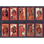Cigarette cards, USA, Booker Tobacco Co, Indian Series (set, 35 cards, all with 'J.P. Bell & Co,