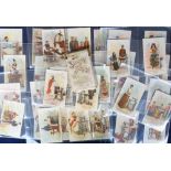 Trade cards, Singer, Costumes of All Nations (1892) 'P' size (set, 36 cards), with packet of