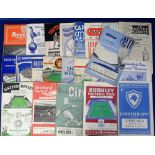 Football programmes, Chelsea FC, 1954/55, Championship winning season, set of 23 away programmes,