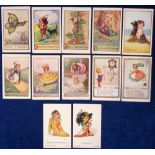 Postcards, a collection of 12 cards of children illustrated by Flora White published by Salmon/Mack.